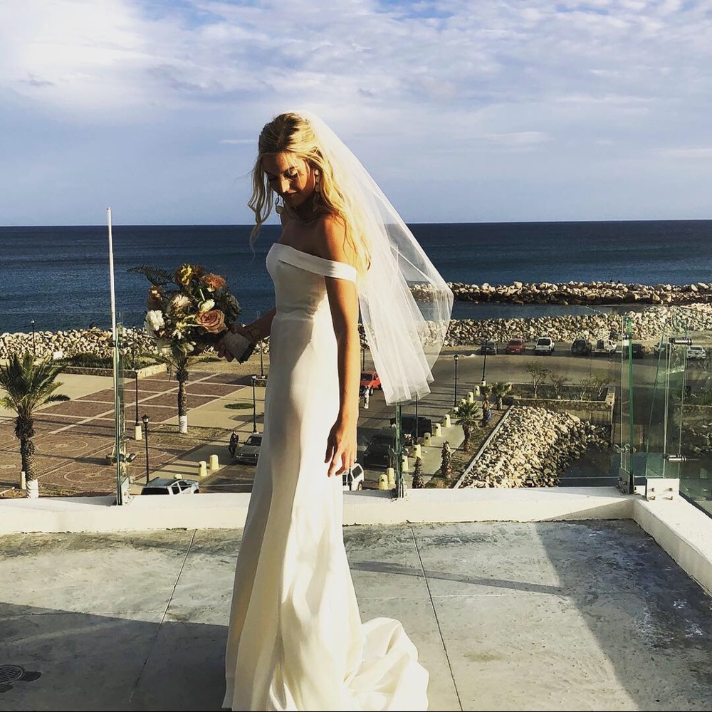 Tara La Tour wedding dress, ivory